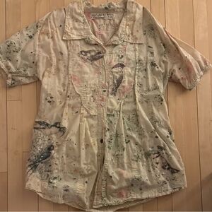Magnolia Pearl Cream Artistic Button Down Shirt